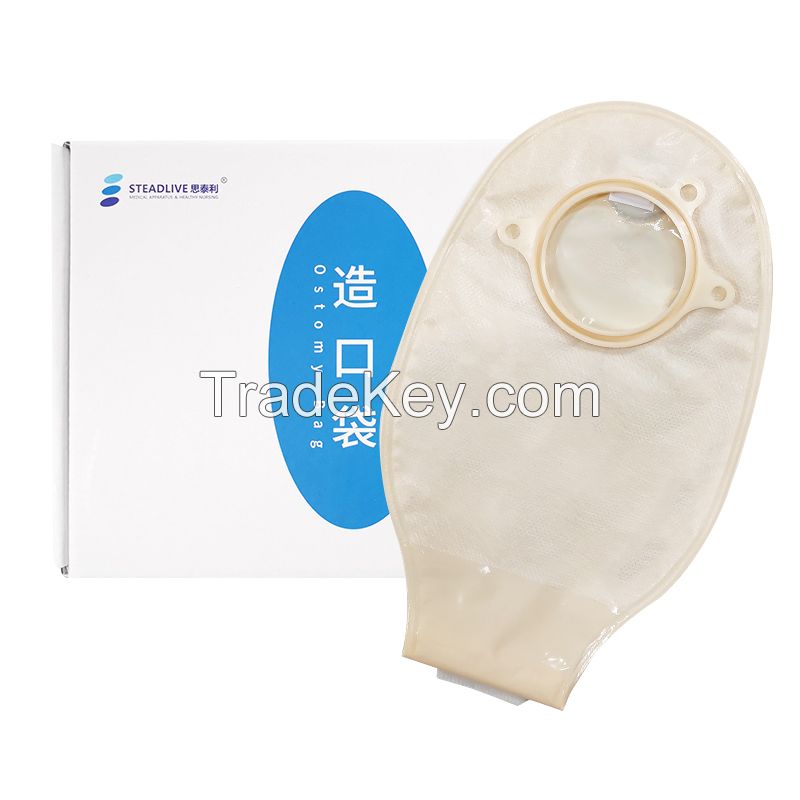 One piece Drainable 57mm Opaque non- woven colostomy bag