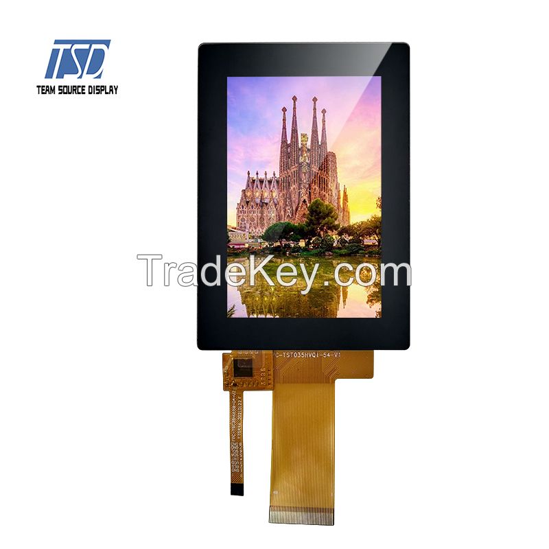 3.5 Inch 320x480 Resolution ILI9488 IC 380nits MCU/SPI/SPI+RGB Interface TFT LCD Display Module