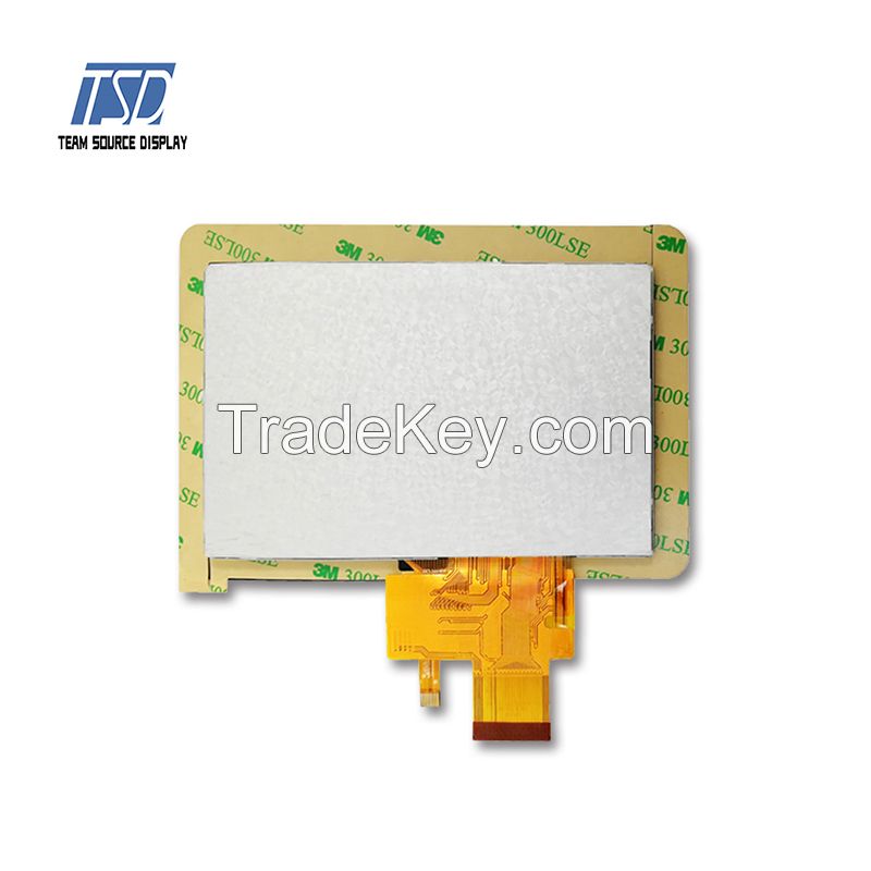5.0 Inch 800x480 ILI5480 IC 500nits TFT LCD Display Screen With TTL Interface