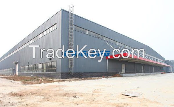 Heavy steel structure frame storage shed workshop building warehouse