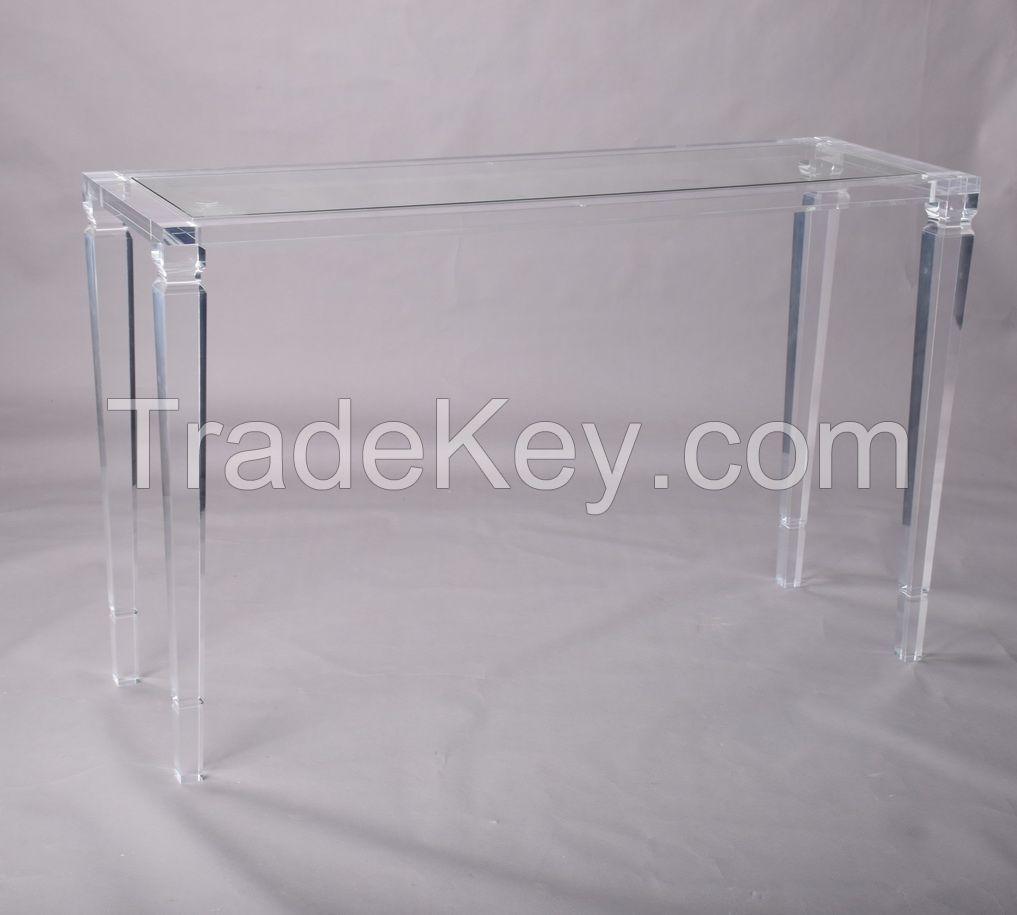 clear acrylic console table sofa table