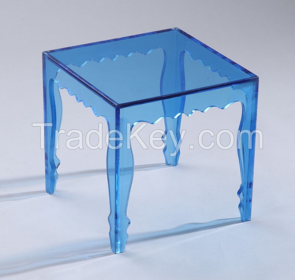 clear acrylic side table end table