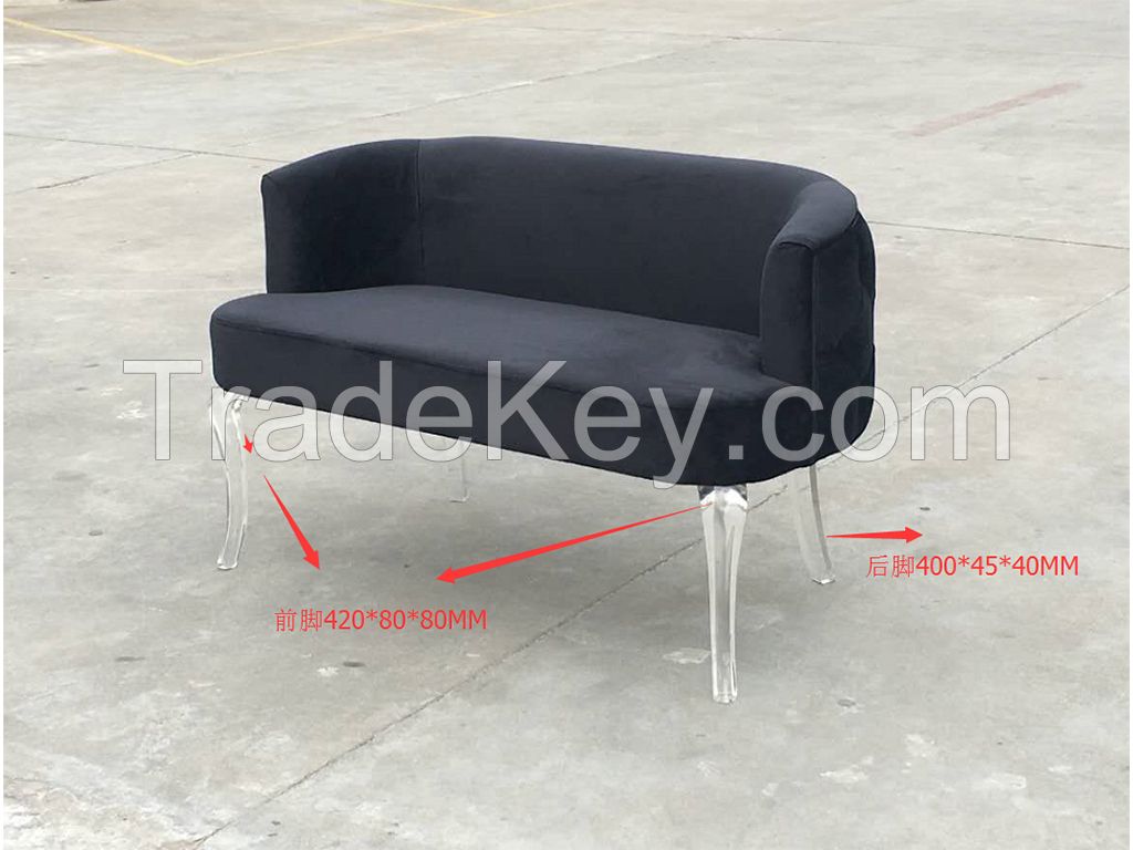 acrylic  double seat sofa chair leisure chair UPH chair