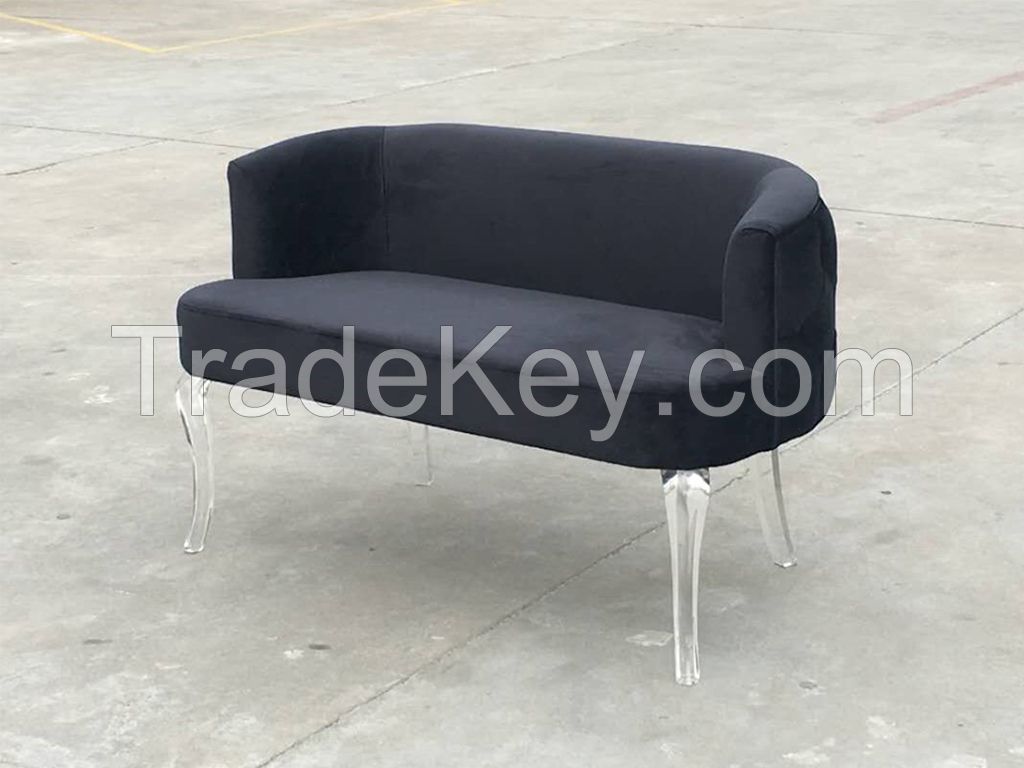 acrylic  double seat sofa chair leisure chair UPH chair