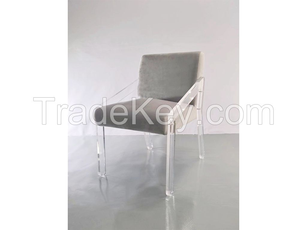 acrylic dining chair side chair