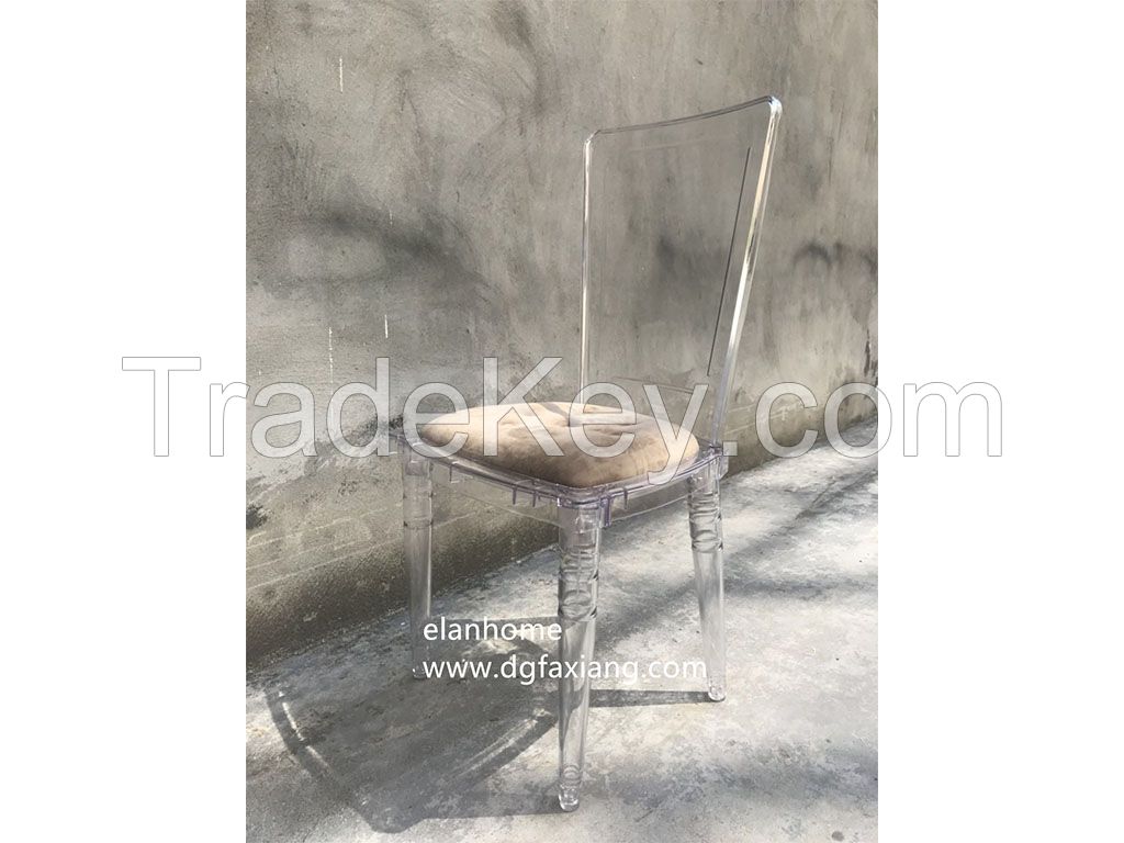 clear PC side chair