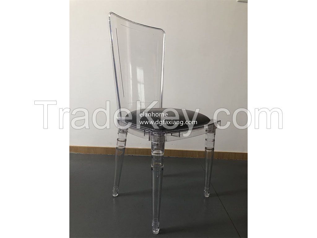 clear PC side chair