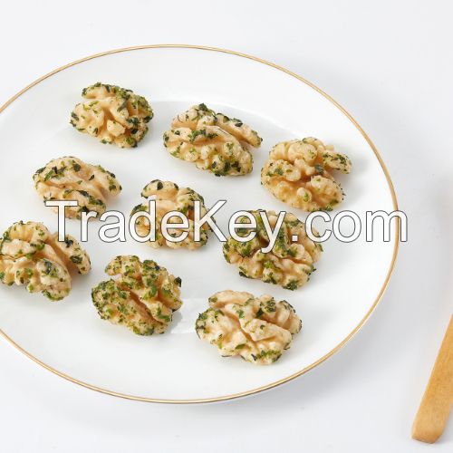 Healthy and nutritious seaweed flavored walnuts casual snacks