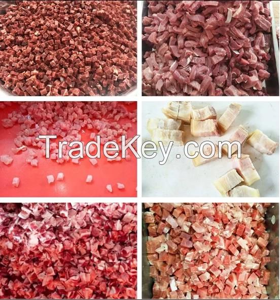 chicken beef pork cube cutter for commercial frozen meat dice cutting meat dicer machine frozen meat dice machine