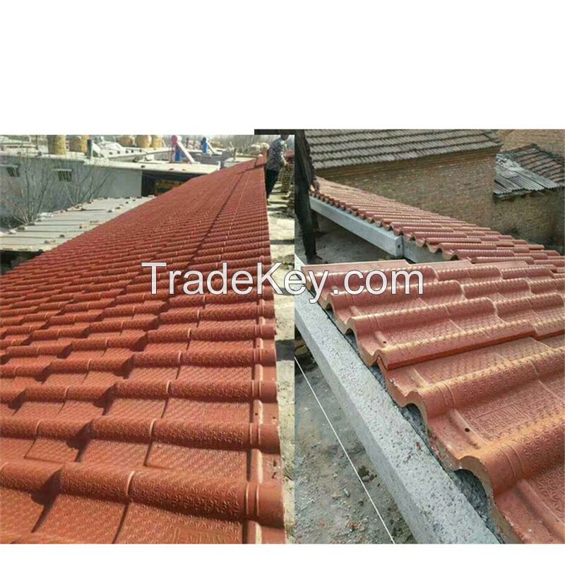 Automatic big cement roof tile production line