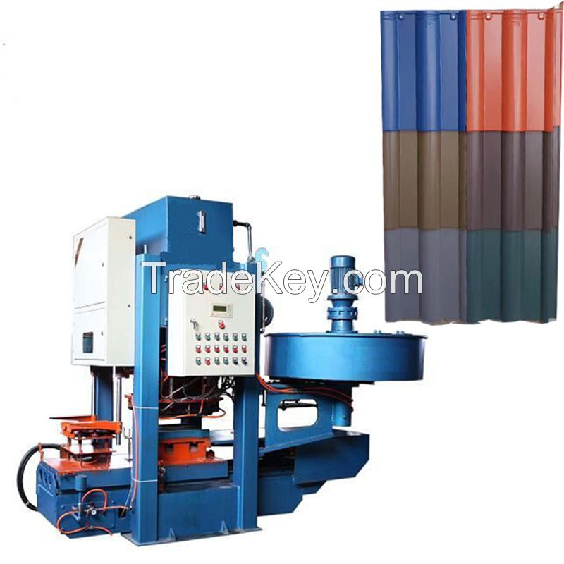 420*330 small cement concrete roof tile making machine