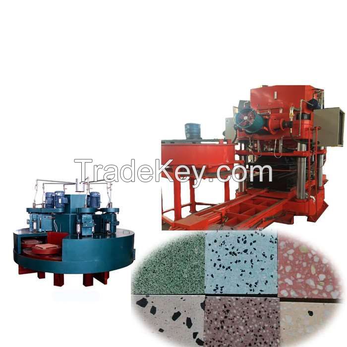 100,000 m2 annual hydraulic cement terrazo tile production line