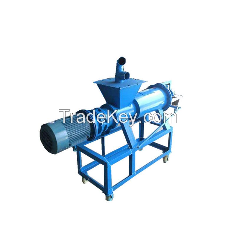 manure dehydrator animal cow chicken pig poultry fecal dung dewatering machine