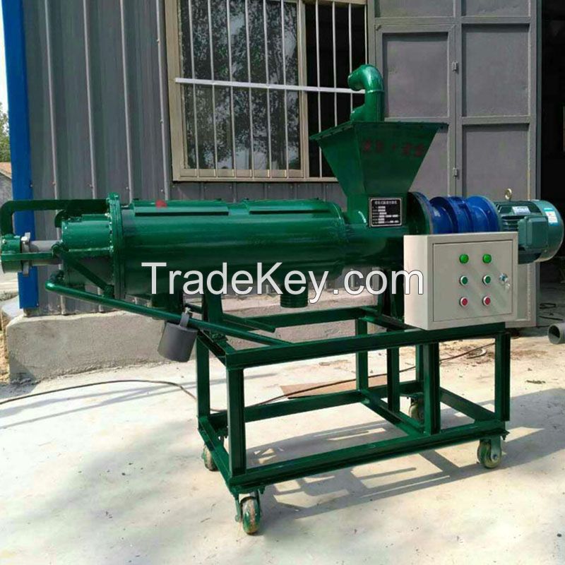 Spiral type Farm Use animal waste manure dewatering machine For composting pretreatment