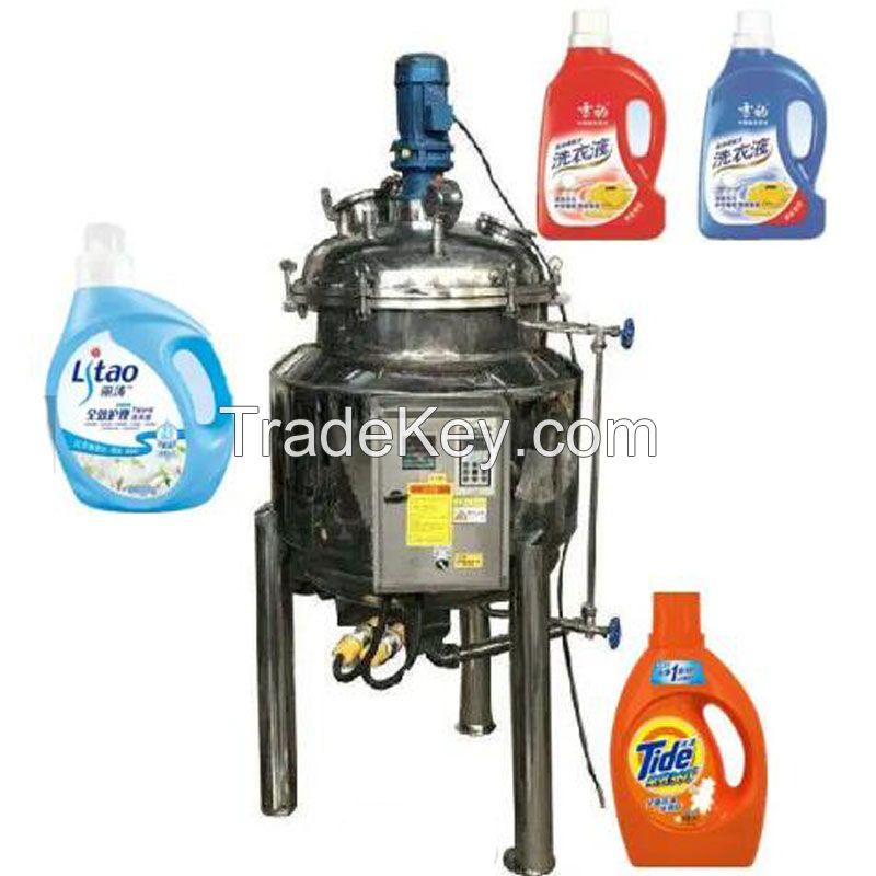 300L electric heating three-layer thickened automatic stirring pot agitator for hand soap