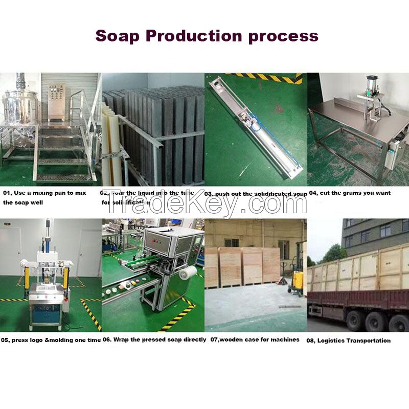 Automatic round square soap loaf bar cutting small toilet soap block making machine to cut soap