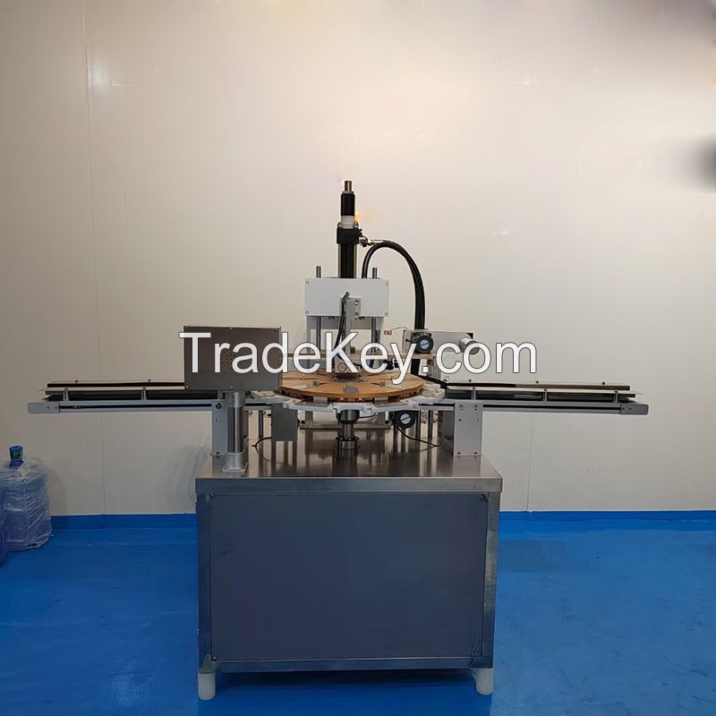 Hydraulic pressure flat soap logo pressing machine for handmade soap round shaping printing