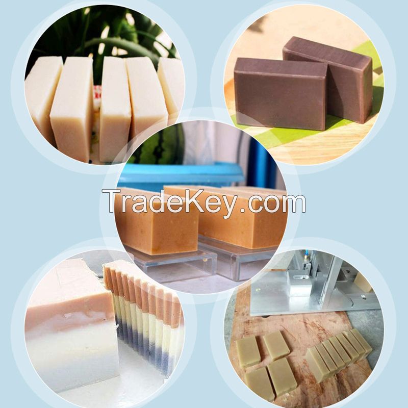 portable round square soap loaf bar cutting machine for small toilet soap block making