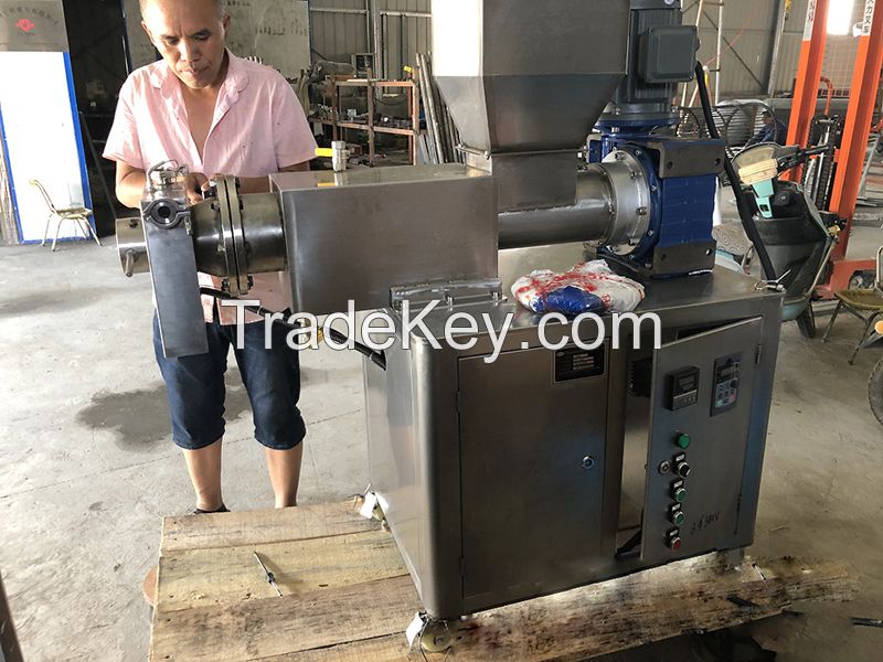 Industrial chemical extruder twin screw vacuum Soap plodder machine