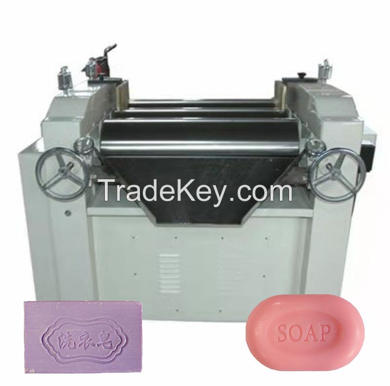 Small industrial bath soap three roller grinder paste grinding machine soap equipment Stainless steel 