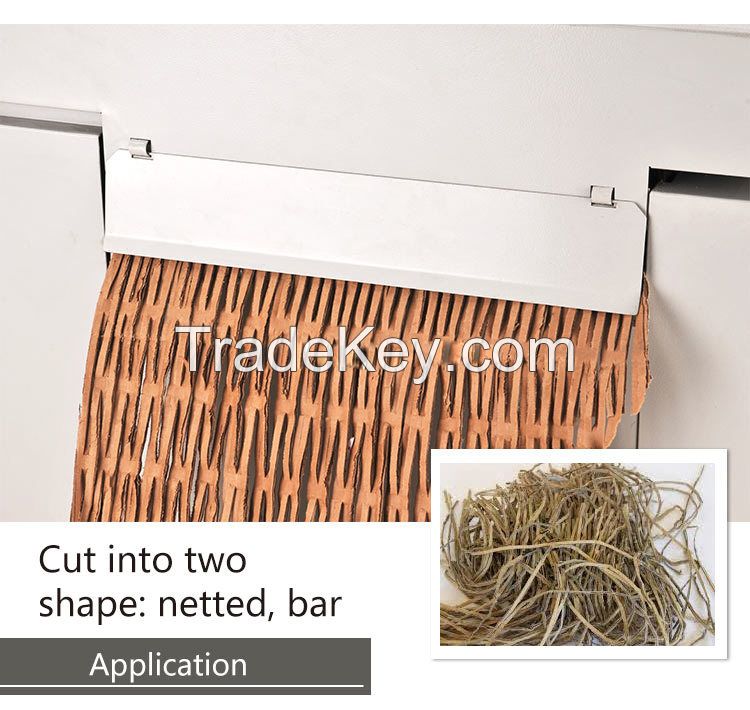 Auto feed scrap paper shredder newspaper documents cutting machine for packing fillings