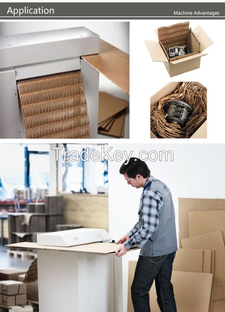 Low price Corrugated Board shredding machine waste paper and box Shredder Void-fill Carton Box Shredder for filling void space
