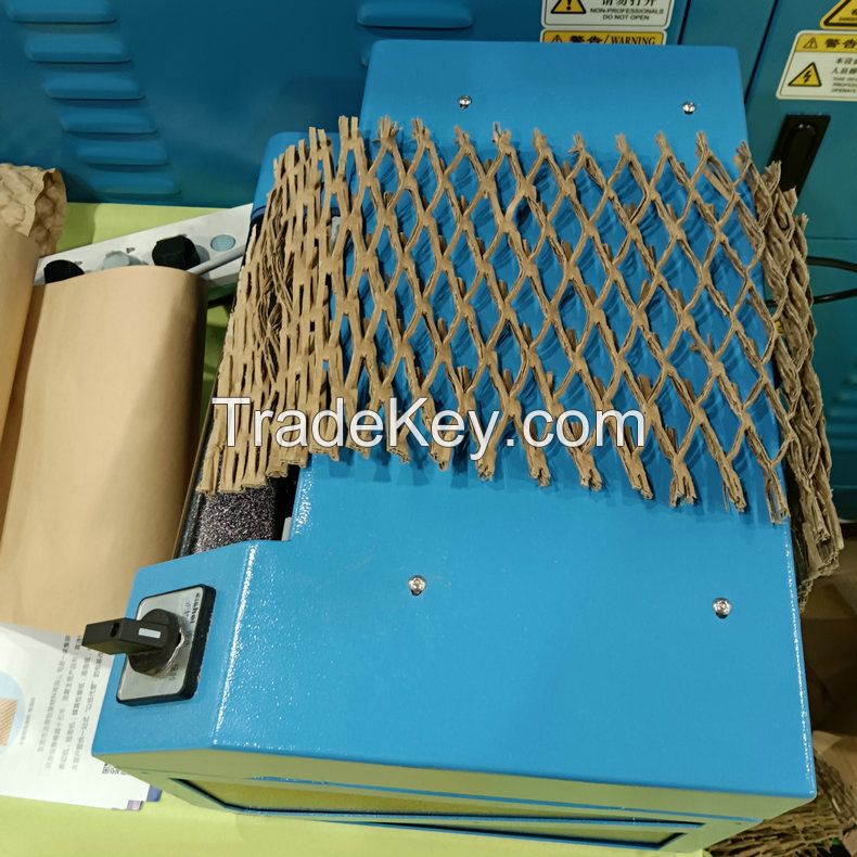 Small waste electric industrial Paper carton box shredder honeycomb cardboard void filler machine
