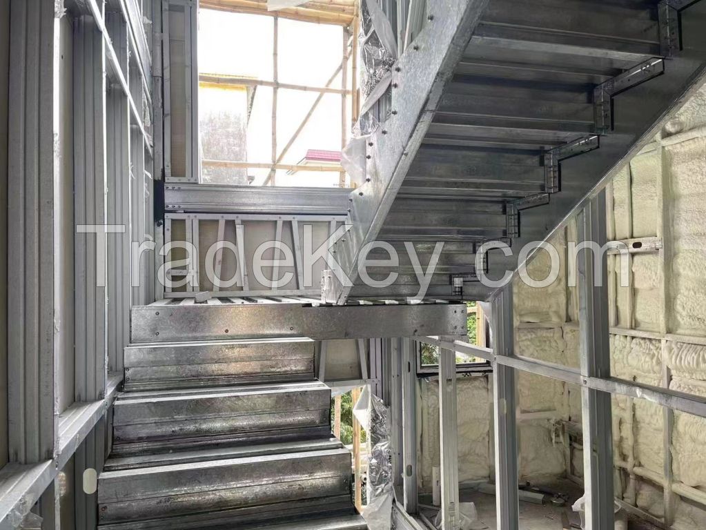 Fabricated steel stairs