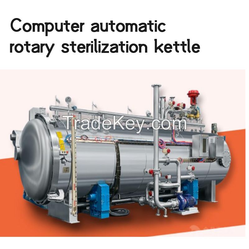 Computer automatic rotary sterilization kettle Porridge sterilization kettle