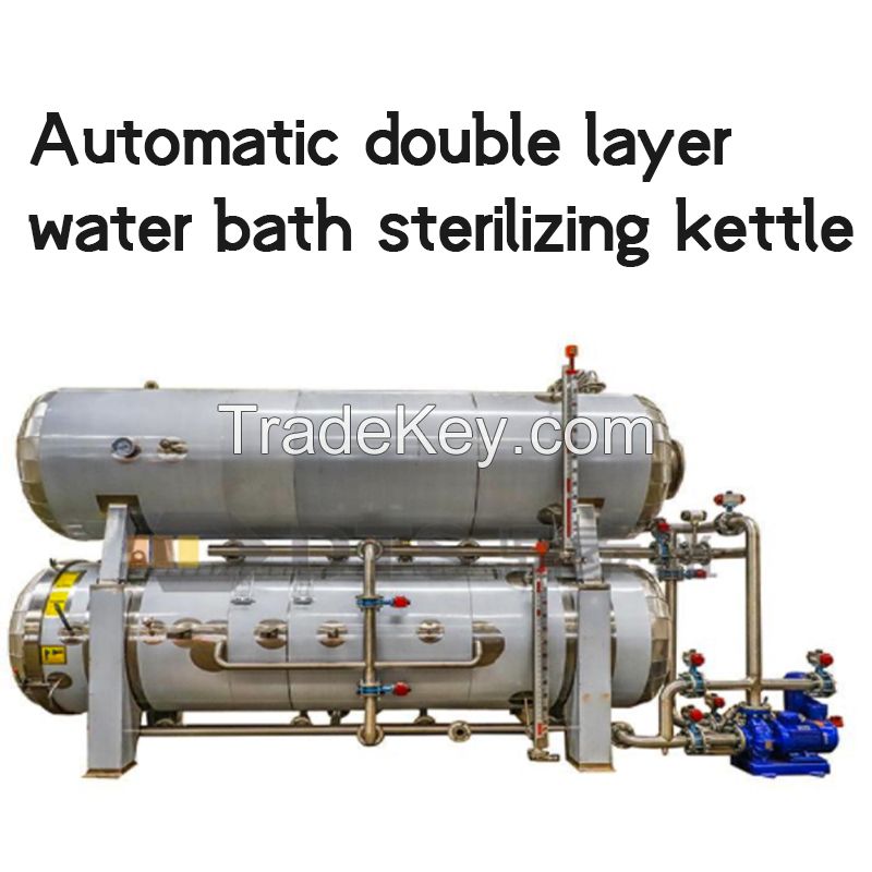 Automatic double layer water bath sterilizing kettle High efficiency sterilizing kettle