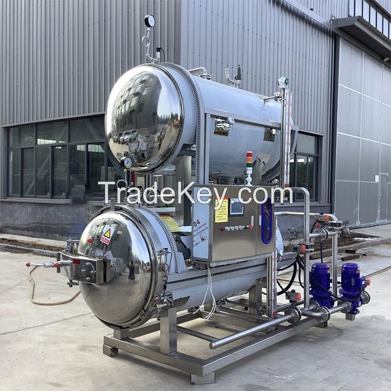 Automatic spray sterilizing kettle Food machinery processing