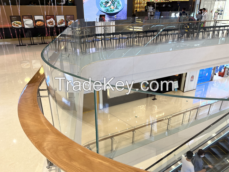 Professional building glass manufacturers curved laminated glass