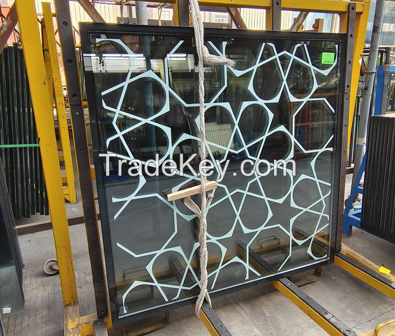 China building glass factory silkscreen printing insulated glass decorated curtain wall