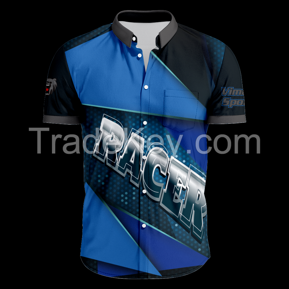 Custom Sublimation Polo Shirt with Short Sleeves of New Style