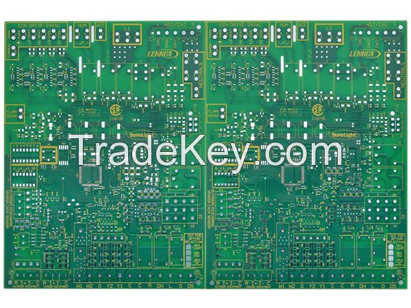 double sided printed circuit board with Lead free HASL for industrial control system