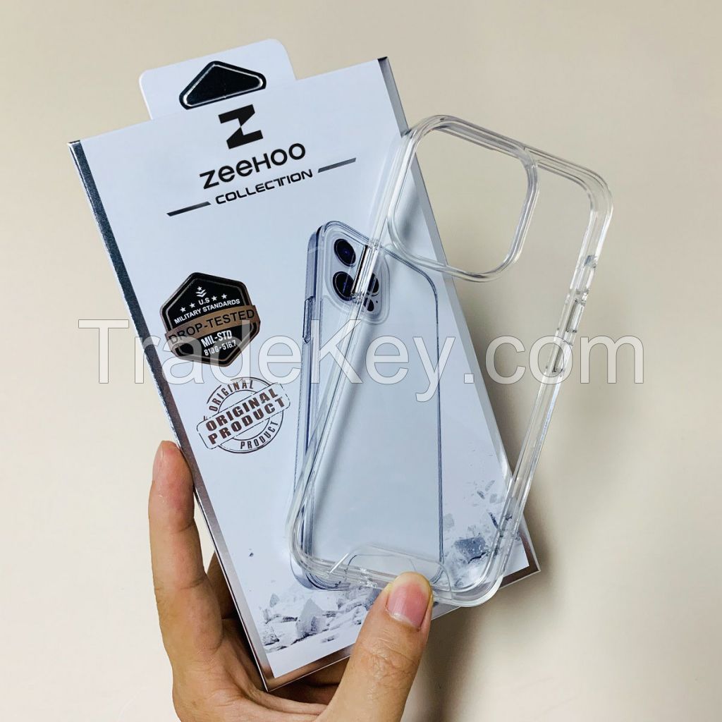 ZEEHOO iPhone 13 Clear Case Shockproof Phone Cover Protective