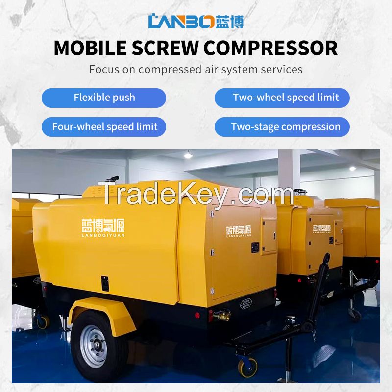 Mobile screw compressor