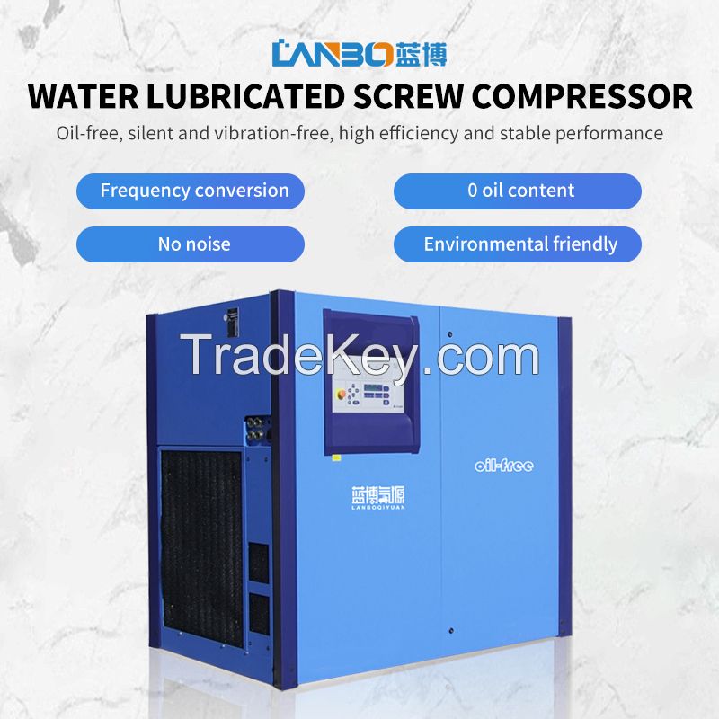 Water lubricated screw compressor