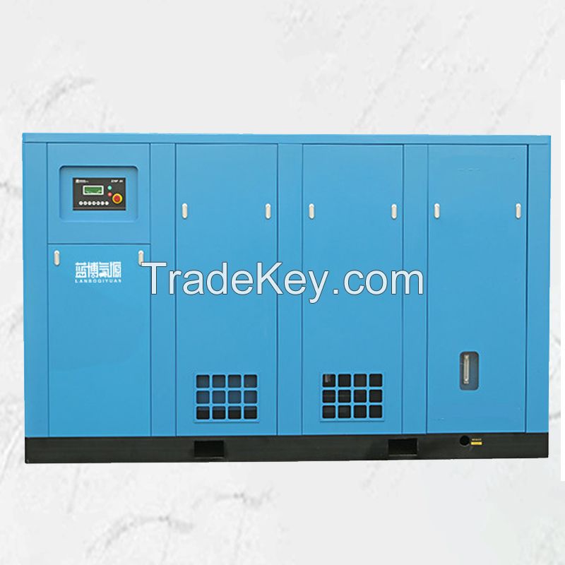Two-stage compression permanent magnet variable frequency screw air compressor (high efficiency and energy saving)