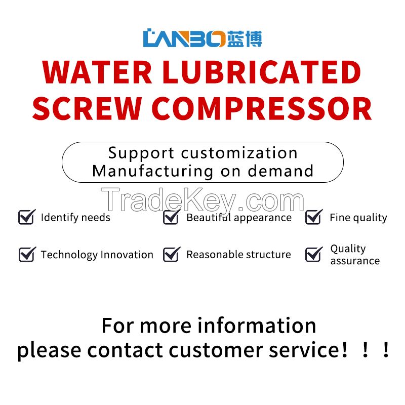 Water lubricated screw compressor