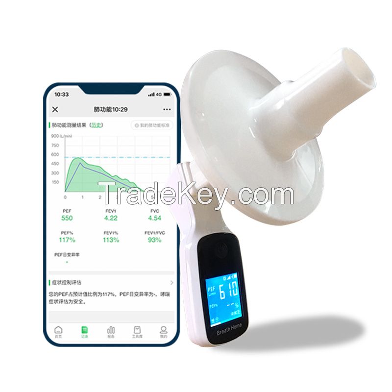 Spirometer and disposable lung function instrument with filters, medical care supplies, details consulting customer service
