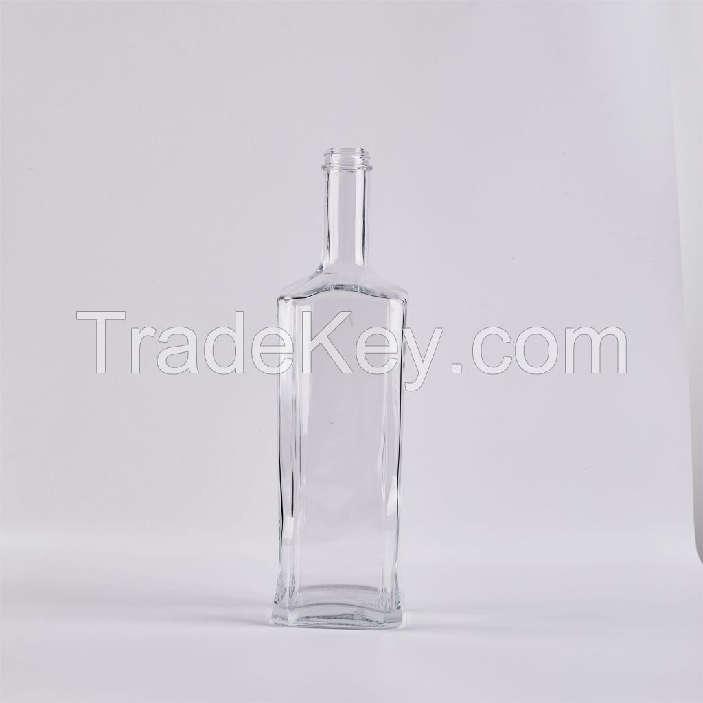 High Quality Wholesale Glass Wine Bottle Vodka Whiskey Spirit Bottle