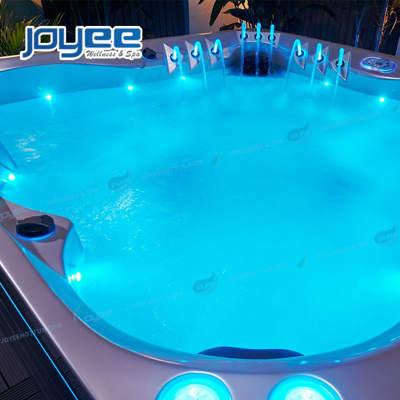 JOYEE 5 persons waterfall outdoor spa hot tub