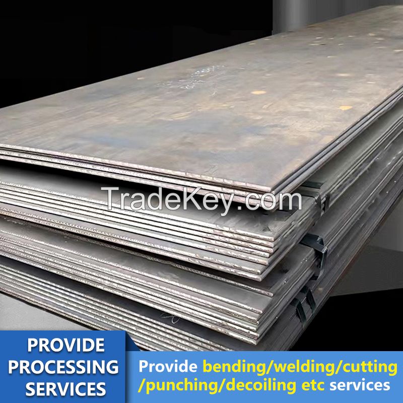 Customized Steel Plate Processing Service Bending Welding Cutting Punching Decoiling  Etc
