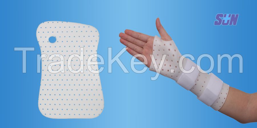 Quality Orthopedic Fixation Rehabilitation Thermoplastic Splints - Thumb Hole Wrist Cock-up