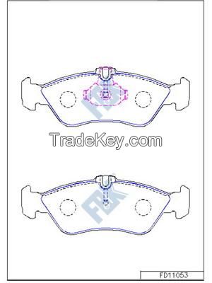 FBK Brake Pad FD11053 OE 05103550AA/0024204020/2D0698451 for VOLKSWAGEN, MERCEDES-BENZ, CHRYSLER