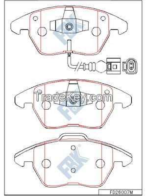 FBK Brake Pad FD26007 OE 1K0615106AL/5LD698151/3C0698151 for VOLKSWAGEN,SKODA,NISSAN,AUDI - PASSAT,GOLF