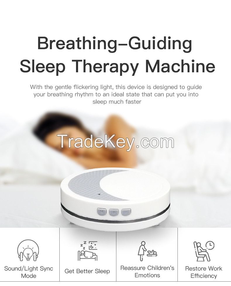 Sleep Aid Device with Blue light Breathig Luminous Metronome