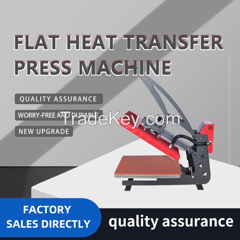 Automatic Printing Flat Digital Transfer Sublimation Heat Press Machine for T Shirt Clothing