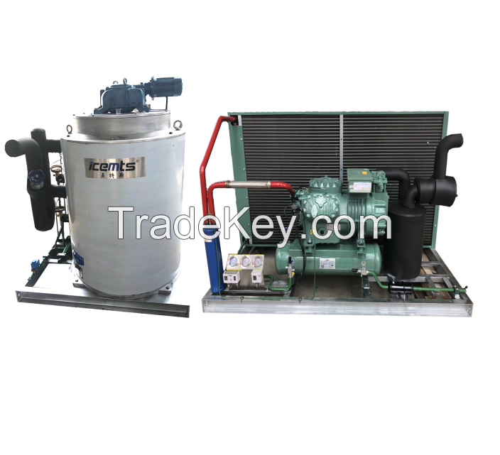 Flake Ice Machine ICEMTS 1 2 3 5T 10 Ton 15 20 30 40 Tons Commercial Industrial Flake Ice Making Machine Factory Low Price